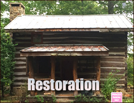 Historic Log Cabin Restoration  Bunnlevel, North Carolina